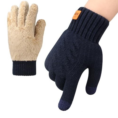 ytorgr Winterhandschuhe mit Fleecefutter,Handschuhe Herren Damen,Warm Touchscreen Handschuhe Thermohandschuhe für Outdoor Sport Laufen Radfahren