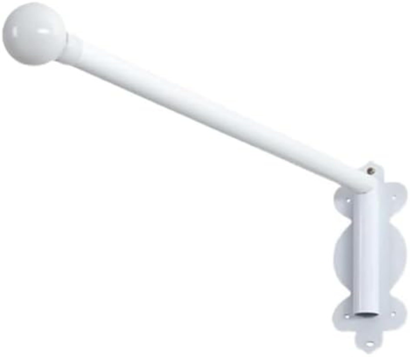 Asta per tenda girevole in metallo, 50-120 cm, ferro spesso 1 mm, carico massimo 10 kg, hardware per montaggio completo per più finestre, terminali neri e bianchi