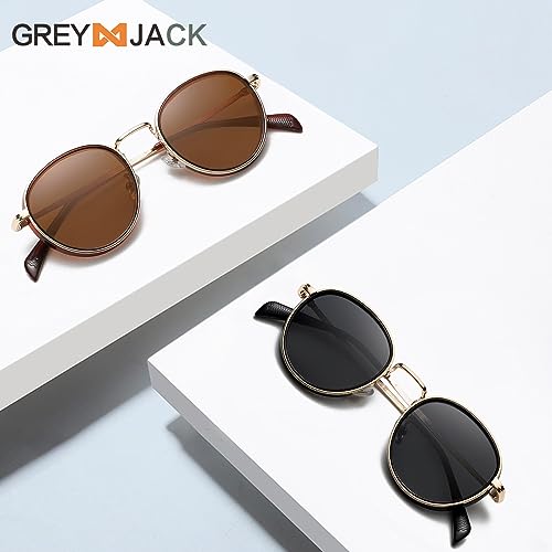Image of Retro Round Sunglasses for Women, Photo-ready Look, for Everyday Wear