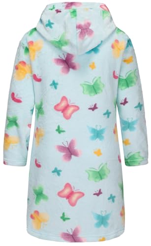 Image of Girls Fleece Robe Boys Hooded Bathrobe Soft Flannel Robe For Kids