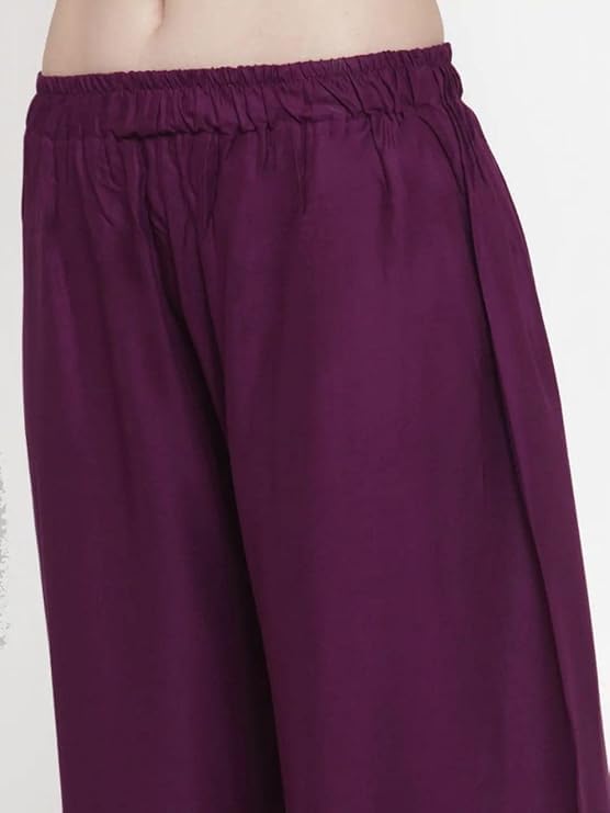 Image of Ultra Soft Premium Rayon Cotton Palazzo for Women and Girls, Regular Size, 15 Colours, Available in L, XL, 2XL, 3XL