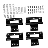 Kisangel 4 Stück Aluminiumlegierung Fensterscharnier Gebrochene Brücke Wärmedämmung Geräuschdämpfend Langlebig Geeignet für Schwere Türen und Isolierfenster Inklusive Montagematerial Home