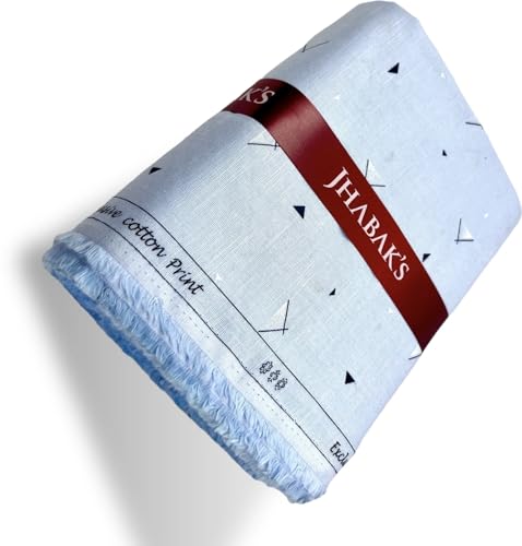 Image of JHABAK'S Unstitched 100% Pure Cotton Shirt Fabric for Men - Shirt Fabric & Kurta Material