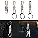 Shurhome Alloy Carabiner Keys Clip Keychain Fast Buckle Key Organizers Holder Climbing Hook Outdoor Tool