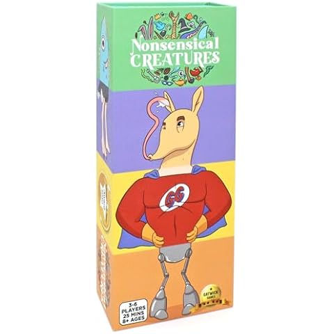 Nonsensical Creatures, New Guessing and Clue-Giving Game, Great Family Games for Kids and Adults, Board Games for Teens, Teen Games, and Family Game Night, 3-6 Players Cover