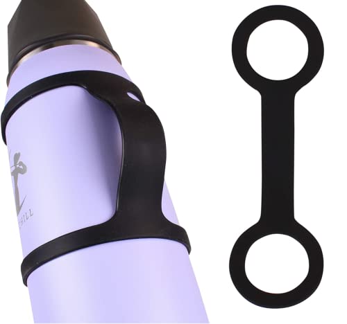 Image of CERES CHILL Water Bottle Strap Handle Carrier, Silicone Strap Makes Any Bottle Handheld. Anti Slip Grip & Drop Protection