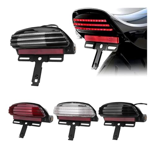 Feu stop moto LED anti-vibration pour garde-boue de Softail et Dyna 2006+ - 2