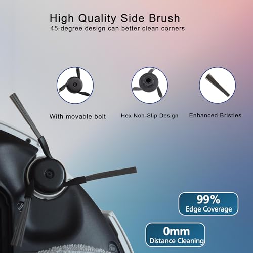Image of 26Pcs Replacement Parts for Dreame X50 Ultra /L50 Ultra /Matrix10 Ultra /Mova V50 Ultra Robot Vacuum Cleaner,Accessories Kit with 2 Main Brush 4 Mop Pads 8 Dust Bags 4 Side Brushes 6 Filters 2 tools