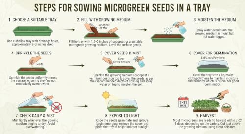Image of Microgreen Seeds Kit of 10 Varieties | Super Saver Pack 10 x 25gm Each | High Germination | Easy to Grow | Indoor Outdoor