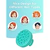 HEETA Shampoo Scalp Brush Massager Hair Growth, Scalp Scrubber with Soft Silicone Bristles for Hair Growth & Dandruff Removal, Hair Brush for Scalp Exfoliator, Green