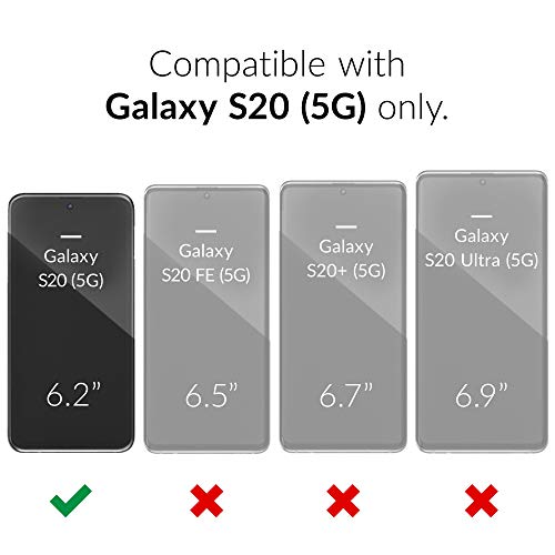 Image of Crave for Samsung Galaxy S20 Case, Shockproof Protection Dual Layer Case for Samsung Galaxy S20 5G (6.2 inch) - Aqua