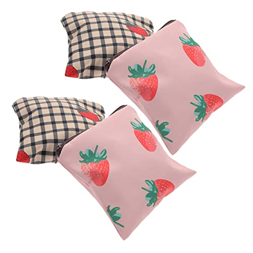 Beaupretty 4 piezas Bolsa de Almacenamiento para Compresas Sanitarias Organizador de Diseño y Práctico Resistente al Agua para Menstruación y Uso Diario