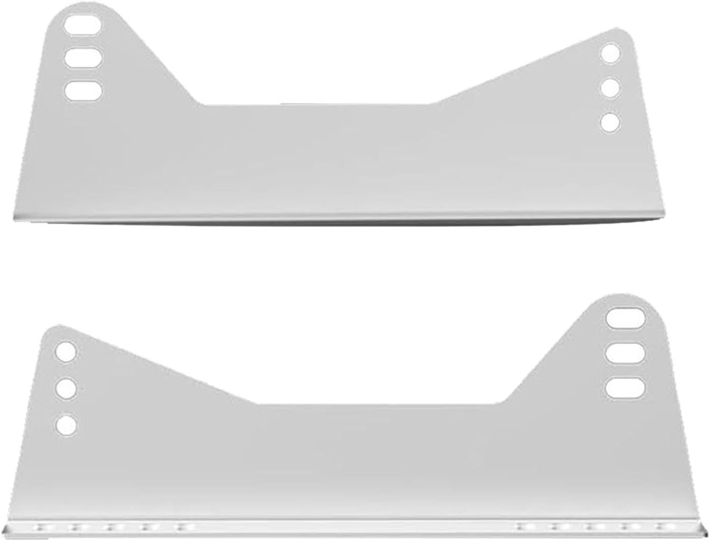 Race Seat Side Mount Brackets Easy Installation Professional Modification Universal Sturdy for Cars Iron Replace Parts , Silver
