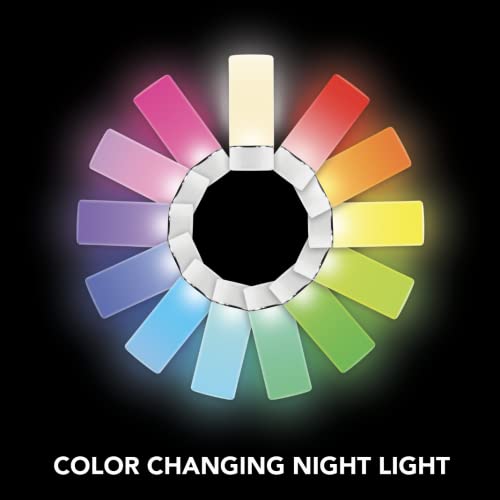 Sunbeam 3-Pack Emergency Power Failure Night Lights, 5-In-1, Multi-Color Led Light, Automatic Dusk To Dawn, Motion Sensor For Bedrooms, Hallways, Black Outs, Foldable Plug Flashlight, Rechargeable #TOP3