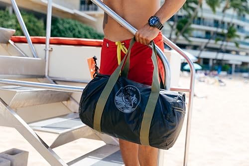 ALOHA Collection Duffle Bag, Lightweight, Packable, & Splash-Proof - Durable, Washable, & Reusable Duffle Bag for Travel, Beach, Gym & Weekend Trips, Easy to Clean & Sustainable Material (10" x 17.5")3