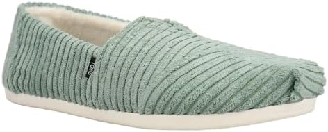 TOMS Women's Alpargata Recycled Cotton Canvas” Loafer Flat, Dark Ivy, 9.5 | Image 1