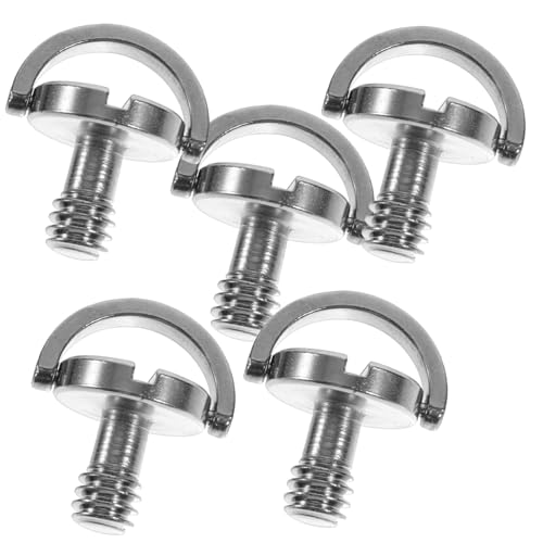 VERDANVERSE 5pezzi Viti per Treppiede Viti Anello per Fotocamera di Montaggio per Treppiede di Fissaggio per Fotocamera Sgancio Rapido