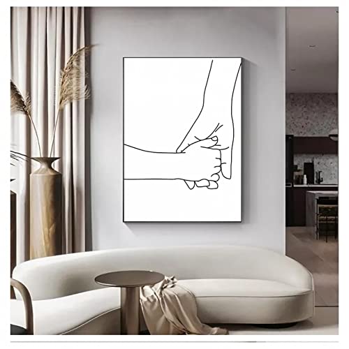 Impression sur toile position enfant, decoration salon sans cadre
