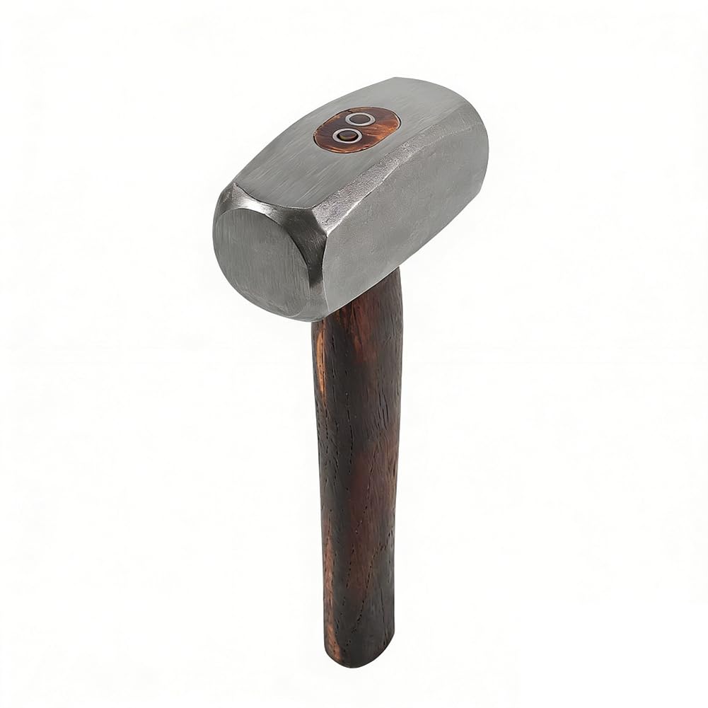 Jnchdghwa As Shown Steel Head& Shock-Absorbing Handle 3Lb Drilling Hammer For Masonry, Metalworking& Demolition Application