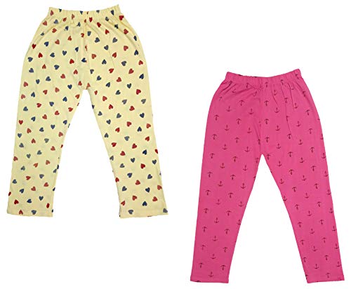 Image of indi weaves Girls Super Soft Cotton Solid Capri Pants Pack of 2