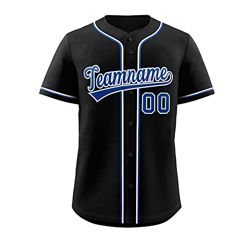 Custom Blank Baseball Jersey Button Down Shirts Personalized Team Sports Uniforms for Men/Women/Boy