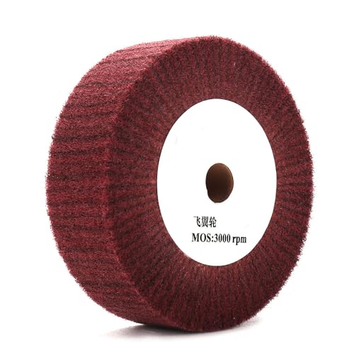 100/125/150/200/250/300mm Roda de polimento não tecida Nylon Flap Escova Roda de limpeza de metal Re