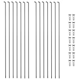 Zelphvt 14PCS Bicycle Spokes, Stainless Steel Spokes 264mm/10.3 Inch Mountain Bike Road Bike 14G Spoke with...