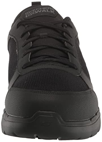 Image of Skechers Men's Gowalk 6-Lace-up Athletic Performance Walking Tennis Shoe Sneaker, Black, 8.5