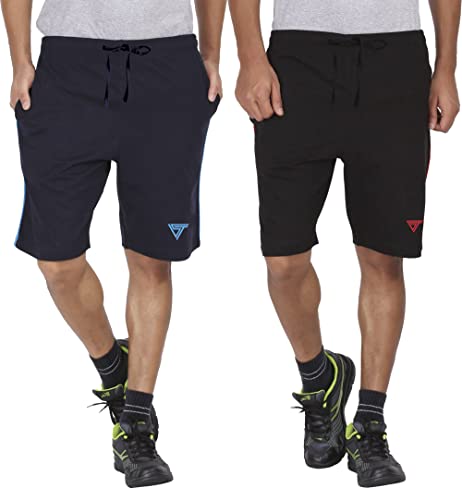 Image of SOUTH TREE Mens Shorts Piping with Side Pockets(Pack of 2)