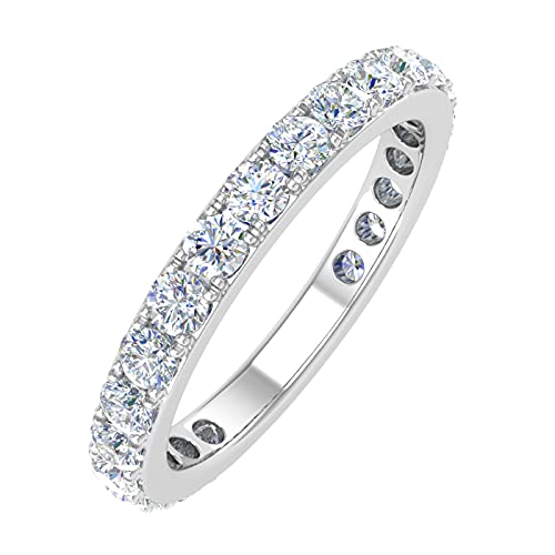 1 Carat Diamond Wedding Band Ring in 10K Gold