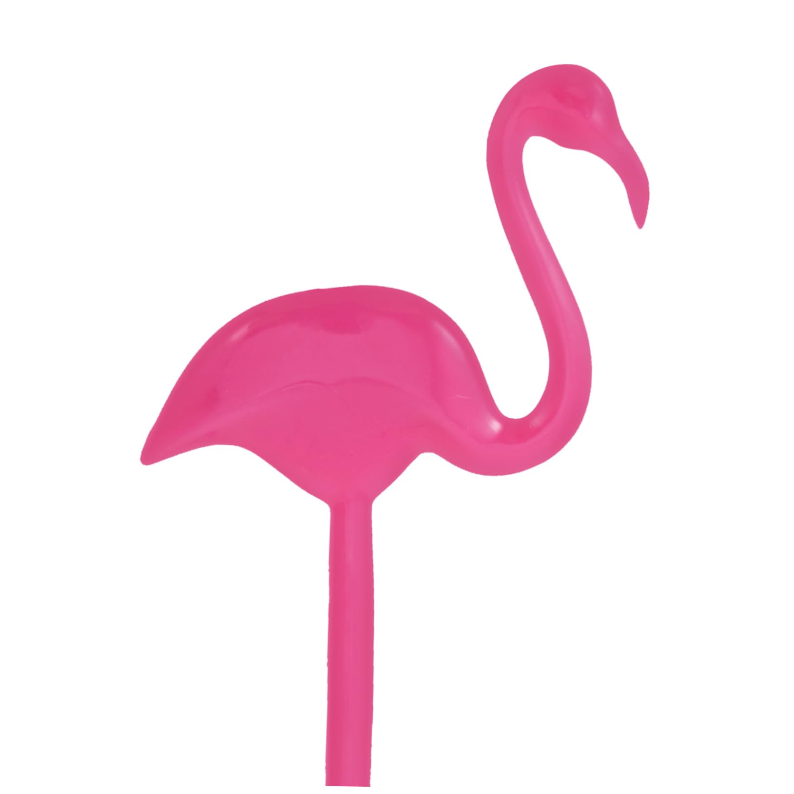 GRIRIW 12Pcs Flamingo Design Drink Muddler Disposable Stirring Rods for Cocktails Beverages Swizzle Sticks for Hawaiian Parties Rosy Muddler for Mixology