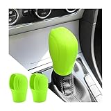 AICEL 2 Pcs Car Gear Shift Knob Cover, Elastic Silicone Car Automatic Shift Protector Cover, Universal Anti-Slip Auto Knob Gear Stick Protector for Men Women, Vehicle Accessories