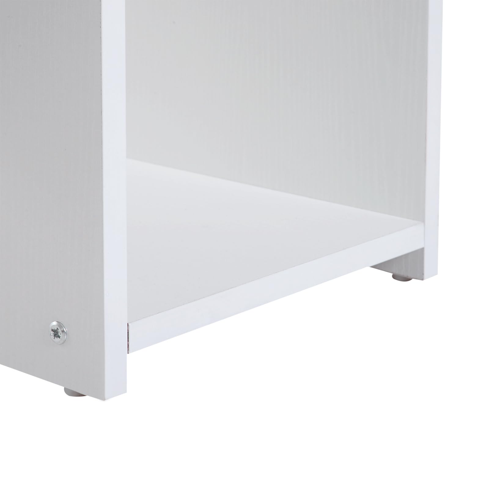 HOMCOM Petit Bureau D'Ordinateur avec Support CPU 80 x 45 x 75 cm Blanc