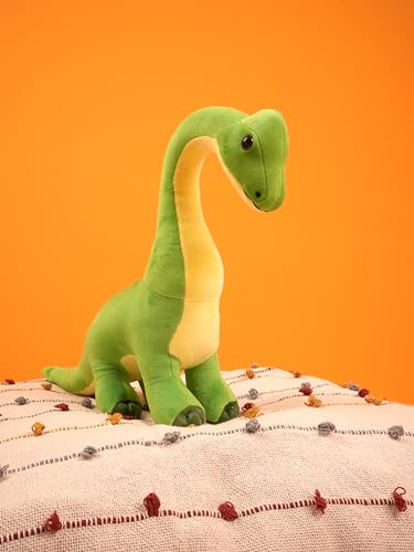 Image of Mirada Brachiosaurus Dinosaur Soft Toy - Grey Plush Stuffed Animal Gift for Kids, Boys & Girls - 40cm