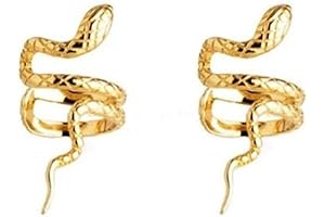 ElegantClip-On Snake Earrings: Snake Jewelry for Women