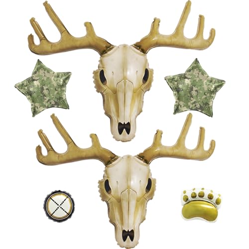 Hunting Birthday Party Decoration,Hunting Camo Balloons Deer Balloons for Camouflage Birthday Party Decor,The Big One Party Decorations,Hunt Camo Party Supplies by partyshinydiao - Used condition - US$9.28