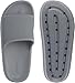 Joomra Unisex Slides for Women Mens Foam Cushion AntiSlip Female Pillow House Slippers Pool Beach Shower Home Garden Sandals for Ladies Male Sandles Grey 46-47