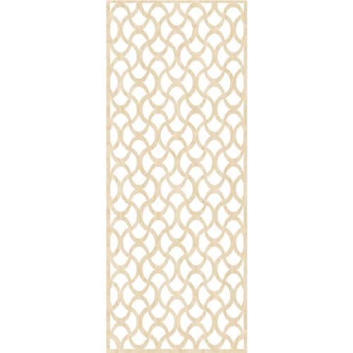 Image of Resort Decorative Pierced Fretwork Wood Wall Panels, 17 3 /8 inchW x 44 3 /8 inchH x 1 /4 inchT, Birch