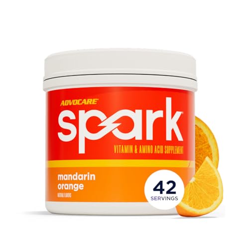 Image of AdvoCare Spark - Energy Drink Mix - Vitamin & Amino Acid Supplement - Supports Energy & Focus - Portable Immune Support - Sugar-Free - Mandarin Orange (10.5 oz)