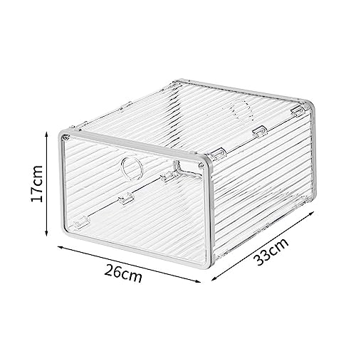 Boîte de rangement pour chaussures enfant transparent multifonction blanche