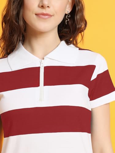 Image of THE DRY STATE Women Cotton Half Sleeve Round Neck Tshirt