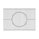 WELL GRILL 44,5CM Edelstahl Grillrost mit Herausnehmbarem Rundeinsatz für Weber Spirit I & II...