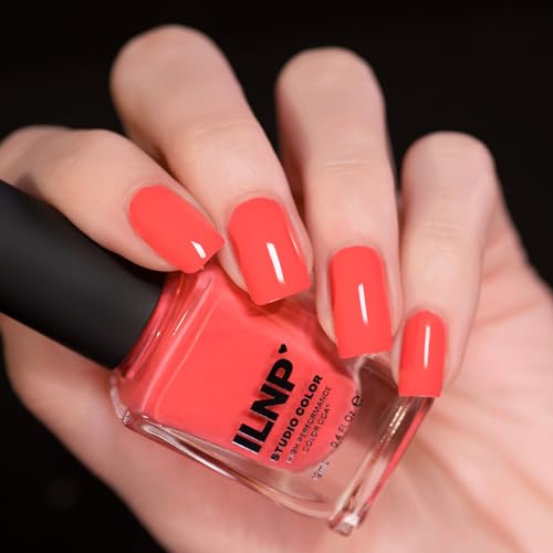 Image of ILNP Summer - Warm Neon Coral Pink Cream Nail Polish