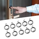 URPIZY 10 St¨¹ck Torsionsfeder f¨¹r T¨¹rgriff, 2,5 Umdrehungen, Innendurchmesser 19 mm, Au?endurchmesser 29 mm, aus Edelstahl, schwarz, Ersatzfeder f¨¹r Innent¨¹Ren, f¨¹r rechts und Links Monti