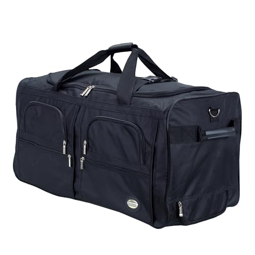 Rockland Sac de Voyage à roulettes 30 Pouces, Noir, Taille Unique, Sac de Sport à roulettes – vue 7