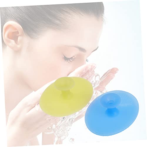 SUPVOX 2Pcs Esfoliantes De Silicone Escova De Rosto Manual Escova Massageadora Facial Escova De Mass