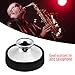 Bediffer Lade Lightweight ABS Alto Saxophone Mute Sax Dampener Mute Accessory for Quiet Practice Gold Silver Optional 7.2cm Top Diameter (Silver)