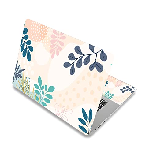 Baocool Laptop Skin Sticker Decal,12" 13" 13.3" 14" 15" 15.4" 15.6 Inch Laptop Skin Sticker Cover Art Decal Protector Notebook Pc 15.6" Universal Vinyl Cover (Leaf 1) #TOP5