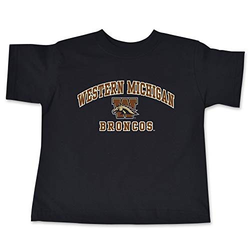 Western Michigan Broncos Kids Short Sleeve Tee | Infant | Toddler | Youth (2T) Black