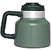 STANLEY Tough-To-Tip Admiral's Mug 20 oz | Twist-on Flip Open Lid | Wide Body with Non-Skid Rubber Base | Insulated Stainless Steel Coffee Cup | BPA-Free | Hammertone Green